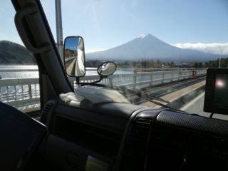 車内から富士